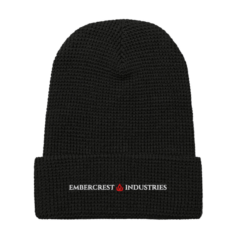 Waffle beanie - Black